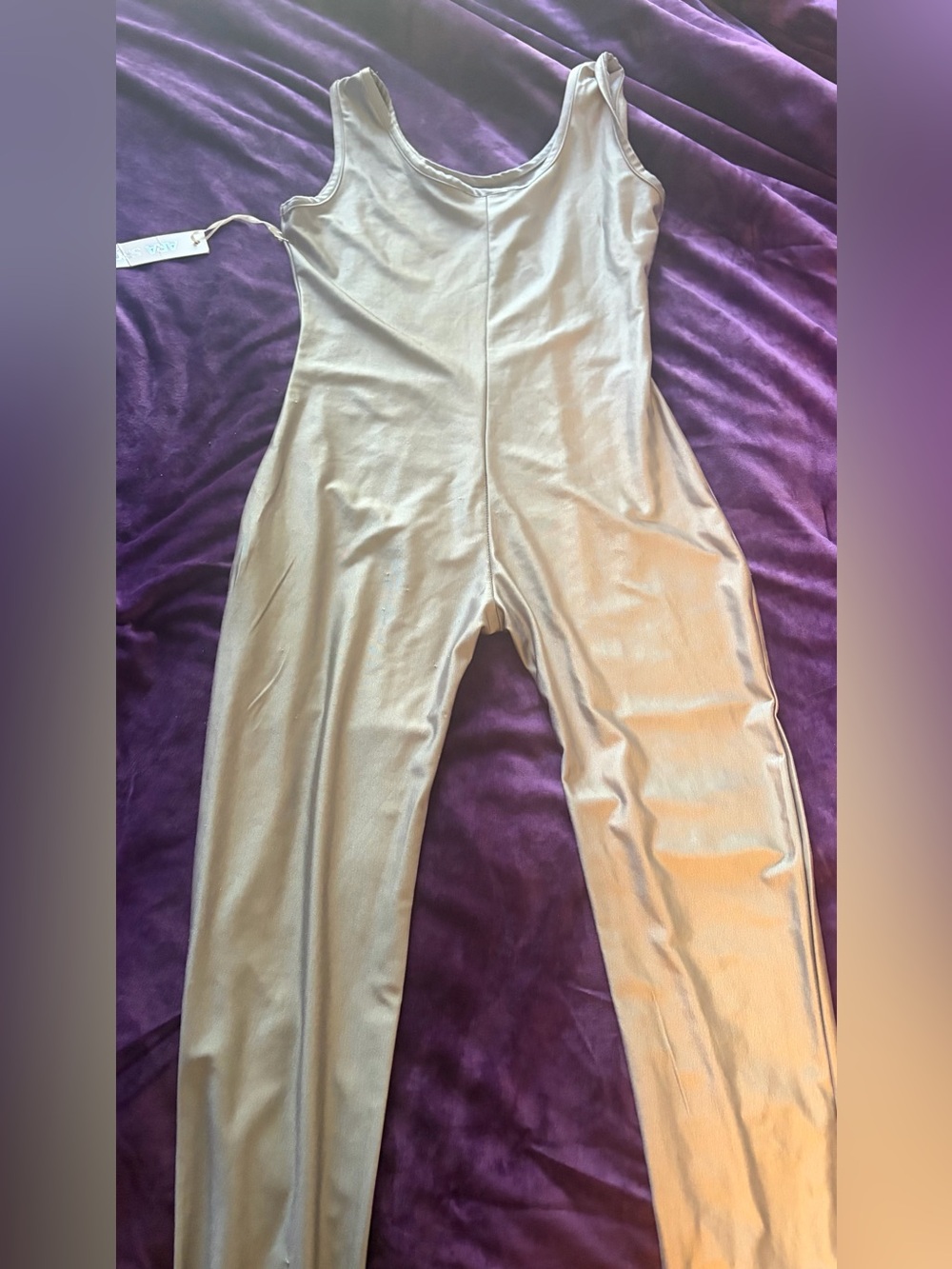 Women’s Sleeveless Jumpsuit in silver grey
